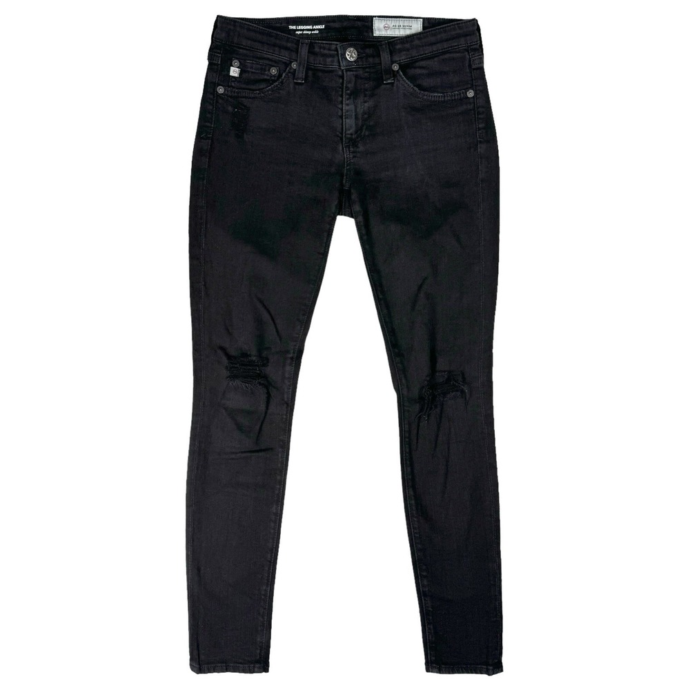 AG Adriano Goldschmied The Legging‎ Super Skinny Ankle Jeans Size 26 Distressed